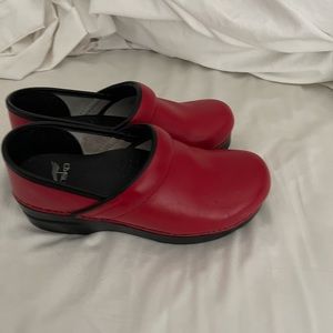 Dansko red clogs in like new condition. They are size 37 (6 1/2 -7).